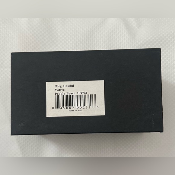 Oleg Cassini Crystal Votive Pebble Beach NWT - Picture 9 of 11